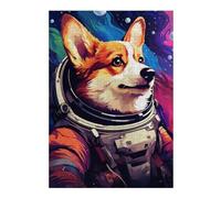 1000pcs(38x26cm) Puzzles pour Adolescents Corgi Astronaut Space Suit-2 Jeux De Puzzle Amusants Et Difficiles Activités Ludiques À La Maison 1000pcs(38x26cm)