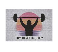 1000pcs(38x26cm) Puzzles pour Adolescents Do You Even Lift, Bro Puzzle pour Adultes - Jeu De Réflexion Stimulant - Défi Difficile - Cadeaux Uniques pour Anniversaires Et Noël 1000pcs(38x26cm)