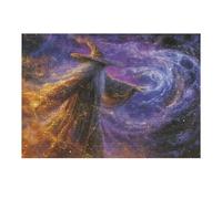 1000pcs(38x26cm) Puzzles pour Adolescents Galactic Wizard Casting Spell Puzzles Jeux Relaxants Améliore La Mémoire Cadeaux Uniques pour Un Anniversaire Et Noël 1000pcs(38x26cm)