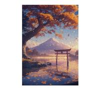 1000pcs(38x26cm) Puzzles pour Adolescents Japanese Autumn Landscape with Torii Gate Jeux De Puzzle Amusants Et Difficiles Activités Ludiques À La Maison 1000pcs(38x26cm)