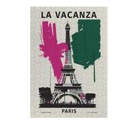 1000pcs(38x26cm) Puzzles pour Adolescents Paris Eiffel Tower Poster Puzzle pour Adultes - Jeu De Réflexion Stimulant - Défi Difficile - Cadeaux Uniques pour Anniversaires Et Noël 1000pcs(38x26cm)