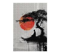 1000pcs(38x26cm) Puzzles pour Adolescents Serene Zen Sunset Scene Jeux De Puzzle Amusants Et Difficiles Activités Ludiques À La Maison 1000pcs(38x26cm)