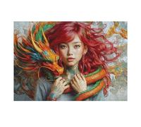 1000pcs(38x26cm) Puzzles pour Adolescents The Dragons Muse Puzzles pour Adultes Jeu Familial Analyse Et Logique Jeu Stimulant Cadeaux 1000pcs(38x26cm)