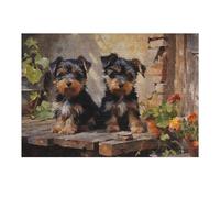 1000pcs(38x26cm) Puzzles pour Adolescents Yorkshire Terrier Puppies Puzzles Jeux Relaxants Améliore La Mémoire Cadeaux Uniques pour Un Anniversaire Et Noël 1000pcs(38x26cm)