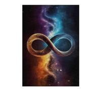 1000pcs(38x26cm) Puzzles pour Adultes - Cadeaux Cosmic Infinity Symbol Art Print Puzzles pour Adultes - Jeux Relaxants - Défi Éducatif D'analyse Et De Logique 1000pcs(38x26cm)