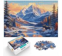 1000pcs (40x28cm), Puzzle 1000 Pièces, Banff Louise, Canada | Pour les vacances de Noël : ce puzzle adulte 1000 pièces propose l'ensemble du défi pour les vacances de Noël.
