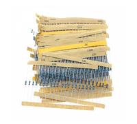1000Pcs 50 Values x 20pcs 1/4W 1Ω~10MΩ Metal Film Resistor Resistance Assortment Kit Set 1% EKFBQBGW