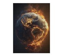 1000pcs(52x38cm) Puzzle Earth on Fire Global Crisis Puzzle pour Adultes, Jouet, Décoration Murale, Cadeaux Uniques d'anniversaire Et De Noël 1000pcs(52x38cm)