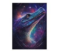 1000pcs(52x38cm) Puzzle pour Adolescents Galactic Lizard Art Print-1 Puzzles pour Adultes Jeux Relaxants Améliore La Mémoire Activités Amusantes À La Maison 1000pcs(52x38cm)