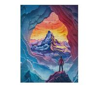 1000pcs(52x38cm) Puzzle pour Adolescents Mountain Majesty from Within Puzzles pour Adultes Jouets Anti-Stress Assemblage De Motifs Activités Amusantes À La Maison 1000pcs(52x38cm)