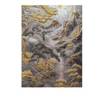 1000pcs(52x38cm) Puzzle pour Adolescents Platinum Cliffside Haven Puzzles pour Adultes Jouets Anti-Stress Défi Difficile Et Stimulant 1000pcs(52x38cm)