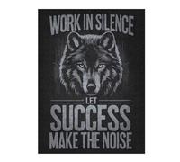 1000pcs(52x38cm) Puzzle pour Adolescents Wolf Work Hard in Silence Puzzle pour Adultes : Jeux Relaxants, Meilleurs Cadeaux pour La Mémoire, pour Les Amis Et La Famille 1000pcs(52x38cm)