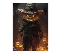 1000pcs(52x38cm) Puzzle pour Adultes Halloween Pumpkin Scarecrow Horror Puzzle pour Adultes - Jouet Anti-Stress - Cadeau pour Femmes - Activités Ludiques À La Maison 1000pcs(52x38cm)