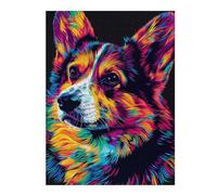 1000pcs(52x38cm) Puzzles pour Adolescents Colorful Corgi Art Print-6 Jeux De Puzzle Amusants Et Difficiles Activités Ludiques À La Maison 1000pcs(52x38cm)