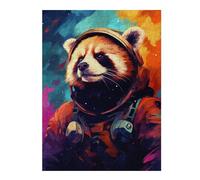 1000pcs(52x38cm) Puzzles pour Adolescents Cosmic Red Panda Explorer-3 Jeux De Puzzle Amusants Et Difficiles Activités Ludiques À La Maison 1000pcs(52x38cm)