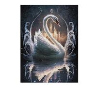 1000pcs(52x38cm) Puzzles pour Adolescents Enchanted Swan Castle Reflections Puzzle pour Adultes, Jeu De Réflexion, Cadeau d'anniversaire Idéal pour Toute La Famille 1000pcs(52x38cm)