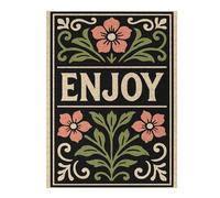 1000pcs(52x38cm) Puzzles pour Adolescents Enjoy Floral Art Nouveau Illustration Puzzles pour Adultes Jeux De Famille Difficile Difficile Cadeaux De Noël Et d'anniversaire 1000pcs(52x38cm)