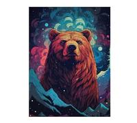 1000pcs(52x38cm) Puzzles pour Adolescents Galactic Bear Majesty -1 Jeux De Puzzle Amusants Et Difficiles Activités Ludiques À La Maison 1000pcs(52x38cm)