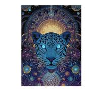 1000pcs(52x38cm) Puzzles pour Adolescents Galactic Leopard Mandala Art Print Puzzles pour Adultes, Jeux Familiaux, Défi Difficile, Cadeaux De Noël Et d'anniversaire 1000pcs(52x38cm)