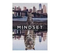 1000pcs(52x38cm) Puzzles pour Adolescents Mindset is Everything Cat Puzzle pour Adultes - Jeu De Réflexion Stimulant - Défi Difficile - Cadeaux Uniques pour Anniversaires Et Noël 1000pcs(52x38cm)