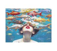 1000pcs(52x38cm) Puzzles pour Adolescents Pisces Underwater Puzzle pour Adultes - Jeu De Réflexion Stimulant - Défi Difficile - Cadeaux Uniques pour Anniversaires Et Noël 1000pcs(52x38cm)