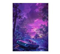 1000pcs(52x38cm) Puzzles pour Adolescents Purple Neon Jungle Car Puzzles pour Adolescents Jeux Relaxants Assemblage De Motifs Idéal comme Cadeau pour Toute La Famille 1000pcs(52x38cm)