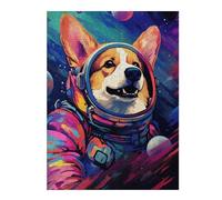 1000pcs(52x38cm) Puzzles pour Adolescents Space Dog Adventure-167 Puzzle pour Adultes, Jeu De Réflexion, Cadeau d'anniversaire Idéal pour Toute La Famille 1000pcs(52x38cm)