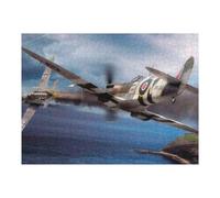 1000pcs(52x38cm) Puzzles pour Adolescents Spitfire Vs Bf109 Puzzles pour Adultes Jeu Familial Analyse Et Logique Jeu Stimulant Cadeaux 1000pcs(52x38cm)