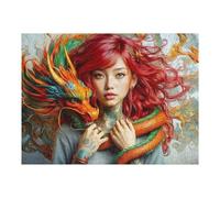 1000pcs(52x38cm) Puzzles pour Adolescents The Dragons Muse Puzzles pour Adultes Jeux De Famille Difficile Difficile Cadeaux De Noël Et d'anniversaire 1000pcs(52x38cm)