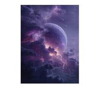 1000pcs(52x38cm) Puzzles pour Adultes Cosmic Storm Clouds Lightning Casse-têtes pour Adultes - Jeu De Réflexion - Niveau De Difficulté : Difficile - Interaction Parent-Enfant 1000pcs(52x38cm)