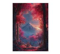 1000pcs(52x38cm) Puzzles pour Adultes Magical Red Forest Pathway Puzzles pour Adolescents - Jeux À Faire Soi-même - Défi Difficile - Cadeaux d'anniversaire Et Cadeaux Uniques 1000pcs(52x38cm)