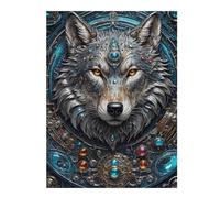 1000pcs(52x38cm) Puzzles pour Adultes Mega Steampunk Wolf Jeu De Puzzle Casse-tête pour Améliorer La Mémoire Cadeaux Uniques pour Un Anniversaire Et Noël 1000pcs(52x38cm)