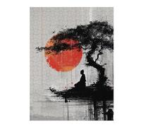 1000pcs(52x38cm) Puzzles pour Adultes Serene Zen Sunset Scene Puzzles pour Adultes À Monter Soi-même - Difficulté Élevée - Cadeaux Uniques pour Un Anniversaire Ou Noël 1000pcs(52x38cm)