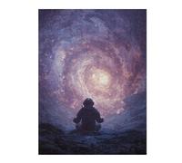 1000pcs(52x38cm) Puzzles pour Adultes Space Astronaut Meditation Puzzles pour Adolescents - Jeux À Faire Soi-même - Défi Difficile - Cadeaux d'anniversaire Et Cadeaux Uniques 1000pcs(52x38cm)