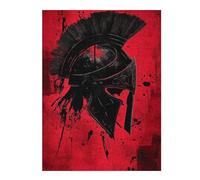 1000pcs(52x38cm) Puzzles pour Adultes Spartan Helmet Art Print-6 Puzzles pour Adolescents - Jeux À Faire Soi-même - Défi Difficile - Cadeaux d'anniversaire Et Cadeaux Uniques 1000pcs(52x38cm)
