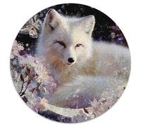 1000pcs (67.5x67.5cm) an Elegant Silver Renard Under The Crescent Moon Puzzle Jouet en Bois Cadeau Unique Décoration Intérieure Jeu ÉduChatif Challenge Toy