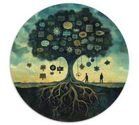 1000pcs (67.5x67.5cm) Arbre Representing Personal Growth, Reconciliation Concept Jigsaw KnHibouedge and Understanding Symbol Puzzles À Faire Soi-même pour Adultes