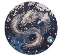 1000pcs (67.5x67.5cm) Art du Dragon Puzzle Jouet en Bois Cadeau Unique Décoration Intérieure Style Mythique Japonais Jeu ÉduChatif Challenge Toy