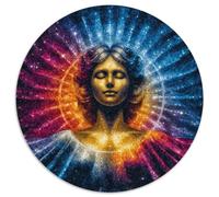 1000pcs (67.5x67.5cm) Carte céleste Circulaire Jigsaw Symboles du Zodiaque et des planètes Puzzles À Faire Soi-même pour Adultes