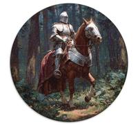 1000pcs (67.5x67.5cm) Chevalier en Armure dans la forêt Jigsaw Puzzles À Faire Soi-même pour Adultes