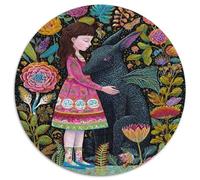 1000pcs (67.5x67.5cm) Étrange créature et Petite Fille Puzzle Jouet en Bois Cadeau Unique Décoration Intérieure Jeu ÉduChatif Challenge Toy