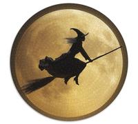 1000pcs (67.5x67.5cm) Grande Lune Brillante Jigsaw Sorcière Volante Puzzles À Faire Soi-même pour Adultes