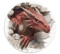 1000pcs (67.5x67.5cm) Grands Dragons Adultes Rampant Hors des Fissures et des décombres Puzzle Jouet en Bois Cadeau Unique Décoration Intérieure Jeu ÉduChatif Challenge Toy