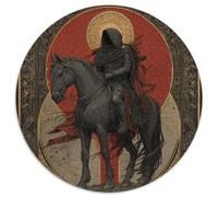 1000pcs (67.5x67.5cm) Hooded Man on Chevalback Jigsaw Puzzles À Faire Soi-même pour Adultes