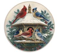 1000pcs (67.5x67.5cm) in Winter, Birds Roost on The Snow-Covered Birdhouses Jigsaw Puzzles À Faire Soi-même pour Adultes