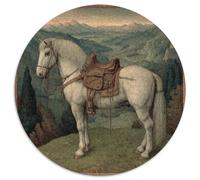 1000pcs (67.5x67.5cm) Moyen-âge Painting Jigsaw Cheval Solitaire Puzzles À Faire Soi-même pour Adultes