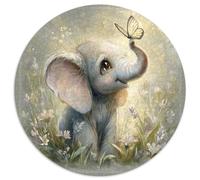 1000pcs (67.5x67.5cm) Naughty Little Éléphant Jigsaw Tropical Fleurs Butterflies Puzzles À Faire Soi-même pour Adultes