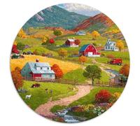 1000pcs (67.5x67.5cm) Paysage Rural d'automne Puzzle Jouet en Bois Cadeau Unique Décoration Intérieure Jeu ÉduChatif Challenge Toy