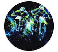 1000pcs (67.5x67.5cm) Pilotes de Motocross Jigsaw Style d'affiche de Sports d'action Puzzles À Faire Soi-même pour Adultes