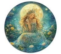 1000pcs (67.5x67.5cm) Puzzles pour Adolescents Adultes Aquarius Pleine Lune Nénuphars